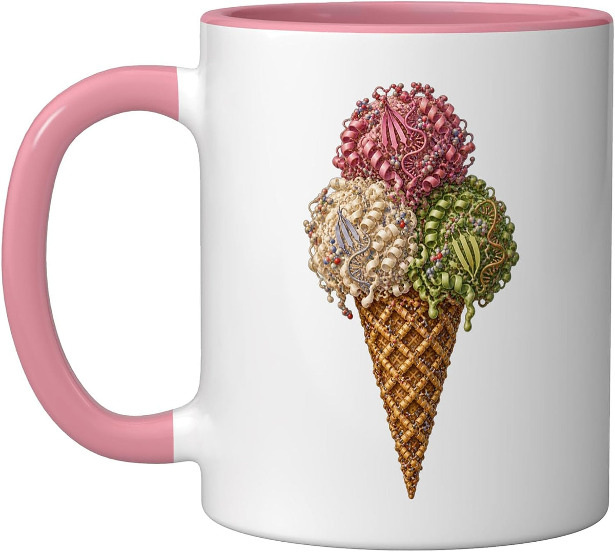 Molecular Frozen Desserts Rna Protein Illustration Ceramic Mug
