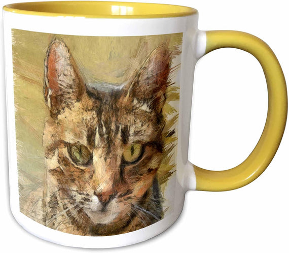 Tabby Cat Ceramic Mug