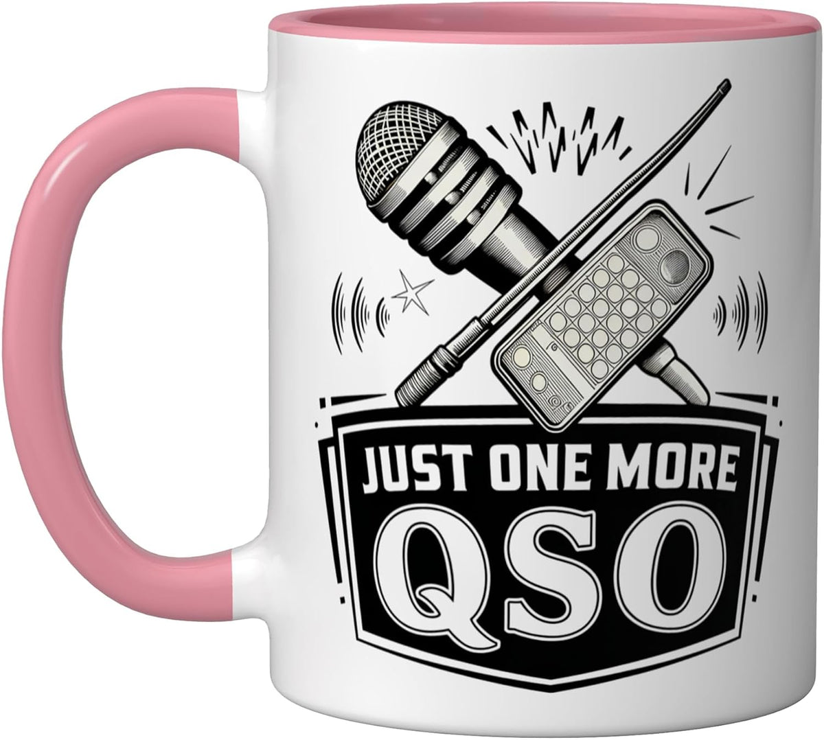 Just One More Qso Ham Radio Operator Radio Ceramic Mug