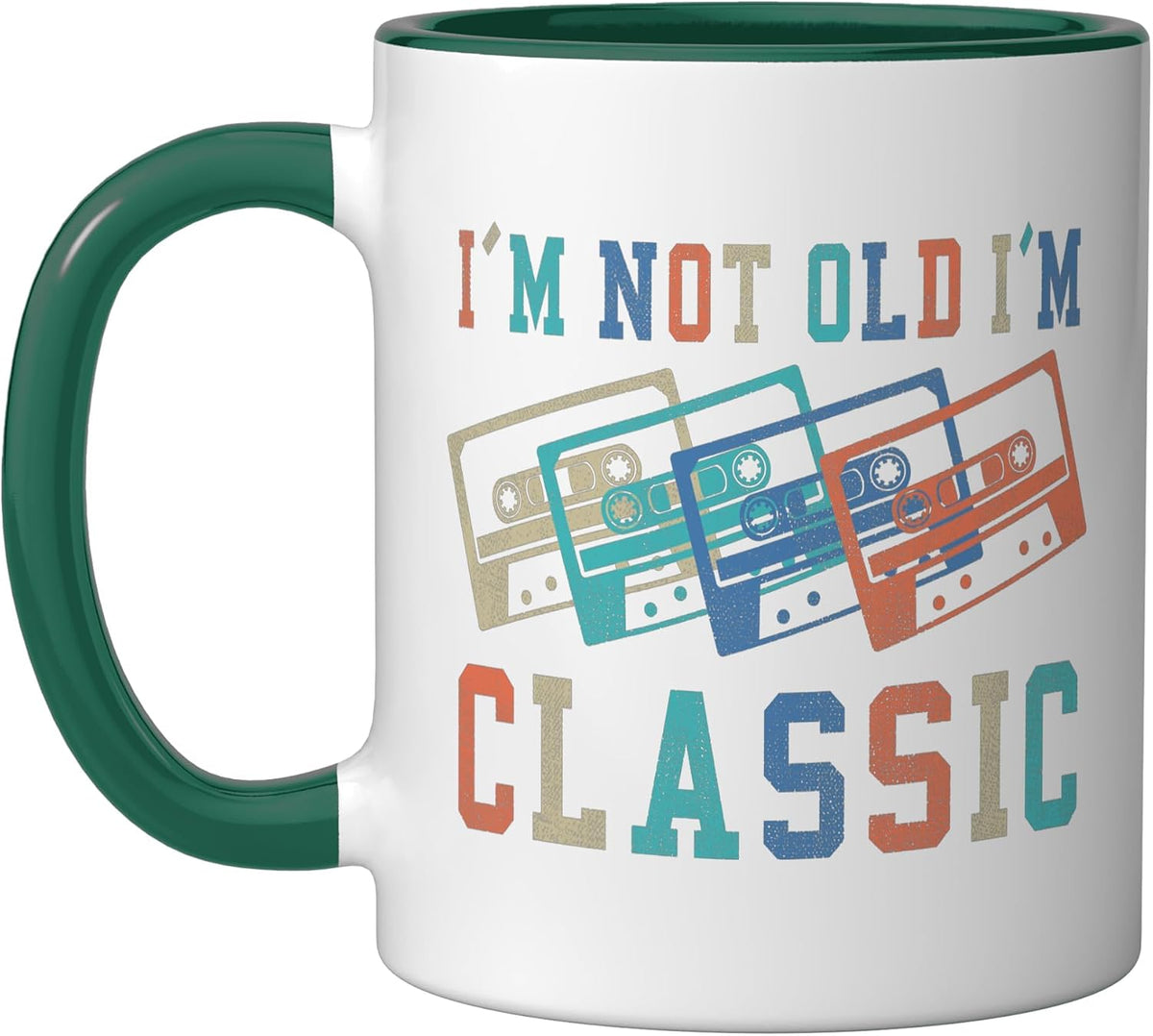I'm Not Old Im Classic Grandpa Dad Birthday Gifts Rock Ceramic Mug