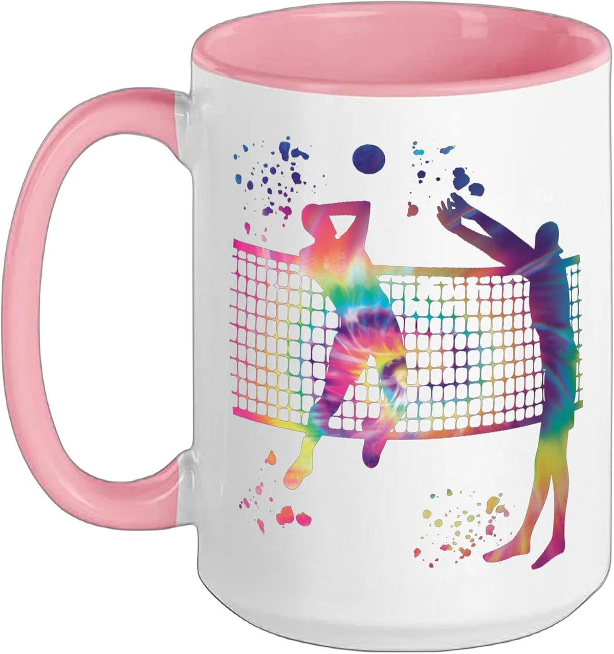Volleyball Player Colorsplash Girls Kids Beach Volleyball Ceramic Mug