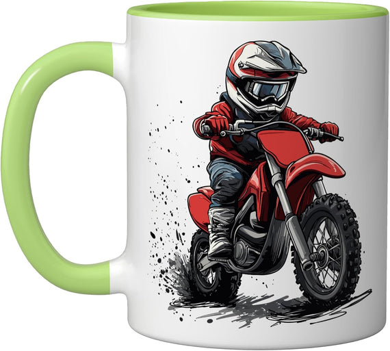 Kids Dirt Bike Ceramic Mug