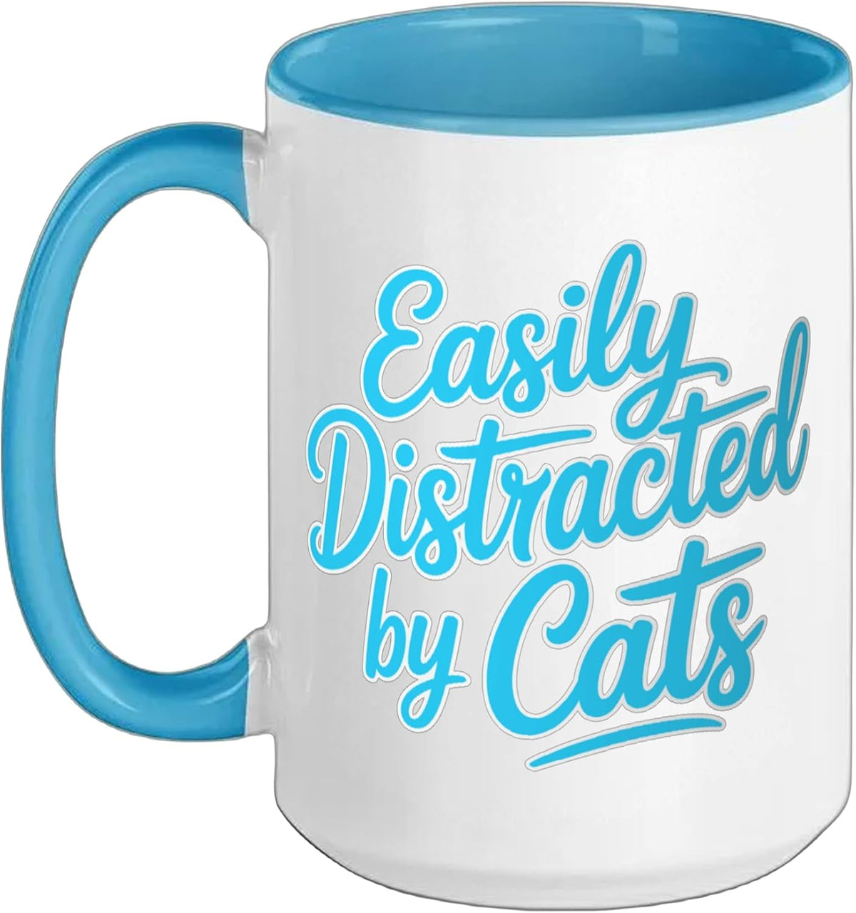 Easily Distracted By Cats Ceramic Mug