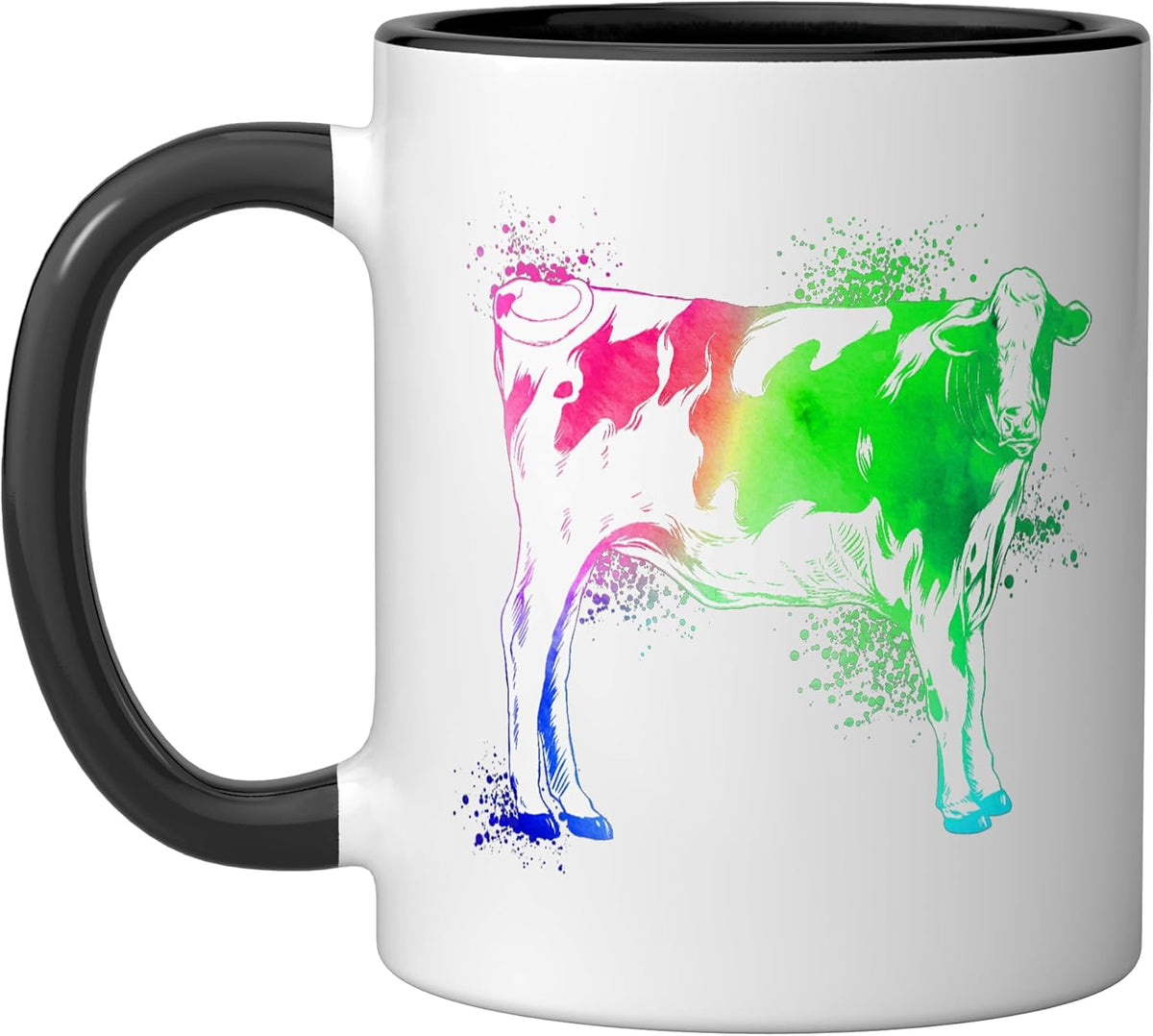 Colorful Cow Ceramic Mug
