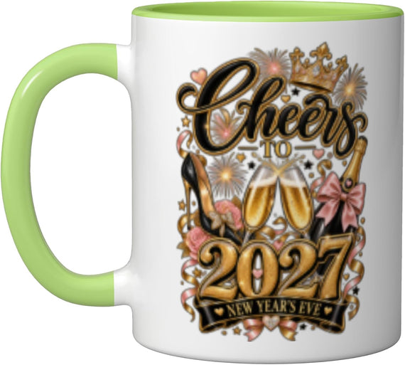 Cheers Glamorous Year Eve Party Light Ceramic Mug