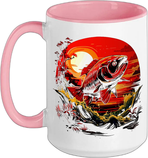 Fishing Portrait Ceramic Mug