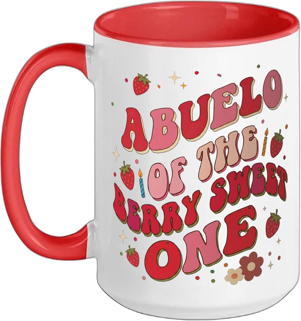 Abuelo Of The Berry Sweet One Strawberry Birthday Matching Ceramic Mug