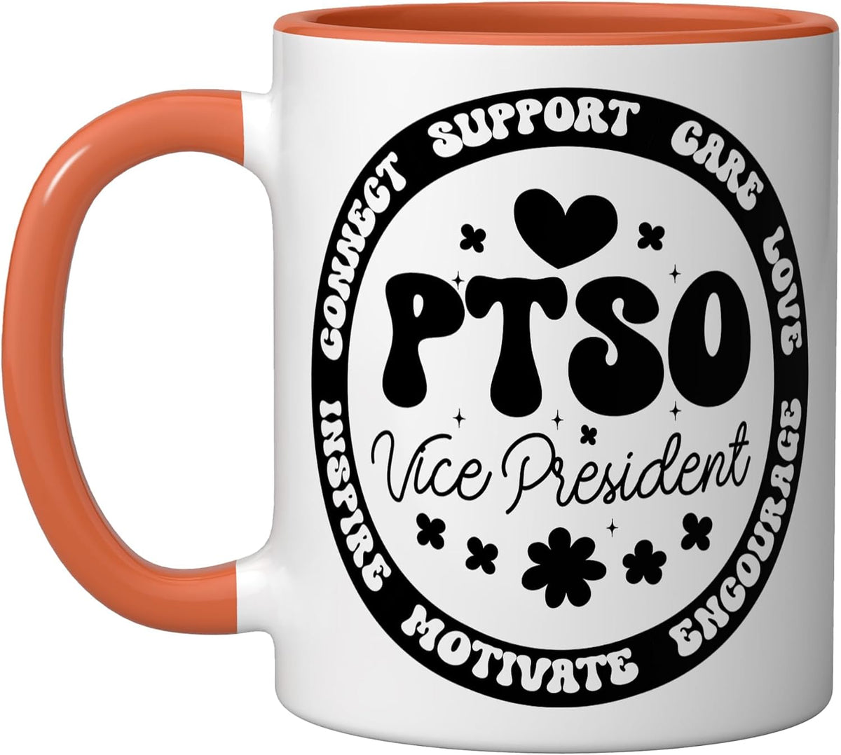 Groovy Ptso Vice President Appreciation Week Back To Ceramic Mug