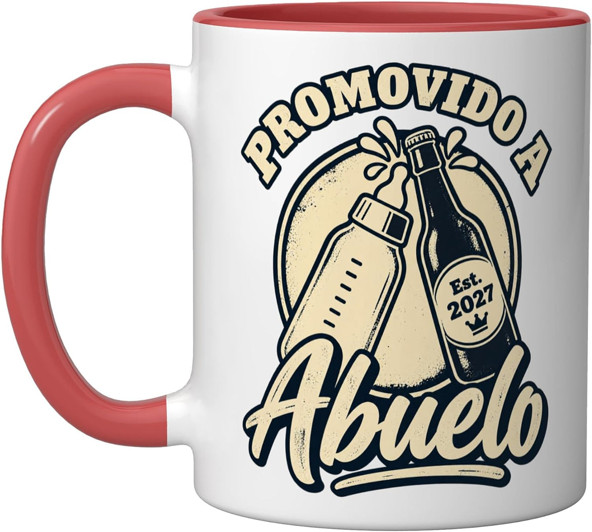 Abuelo Cargando Promovido A Abuelo 2027 Christmas Ceramic Mug