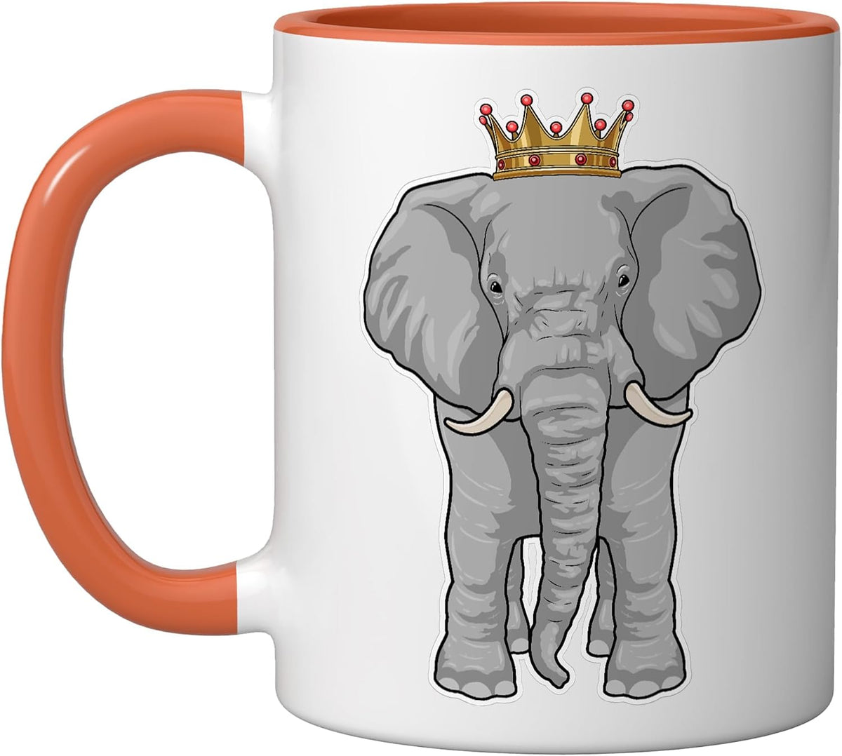 Elephant Crown Ceramic Mug
