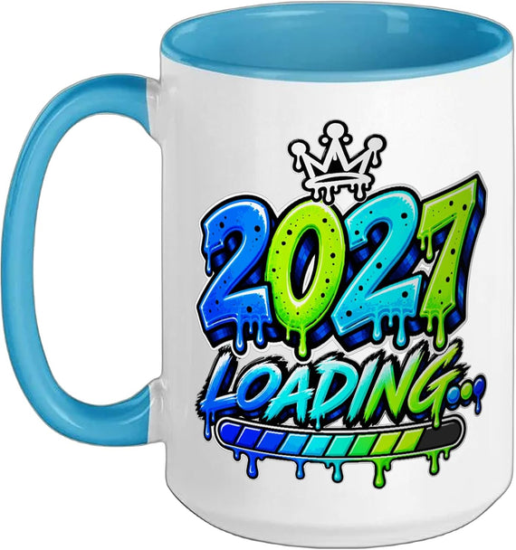 2027 Loading Graffiti New Year Ceramic Mug