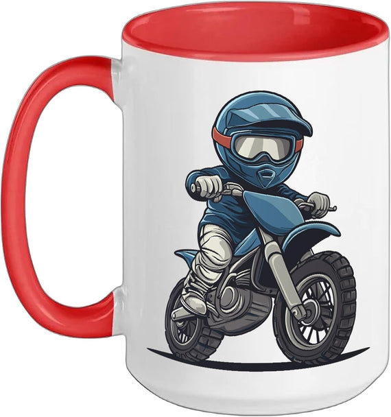 Kids Dirt Bike Ceramic Mug