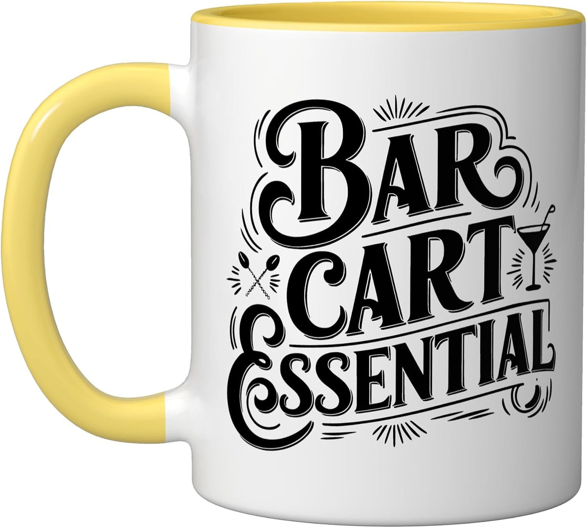 Manhattan Cocktail Bar Cart Essentials Whiskey Vermouth Ceramic Mug