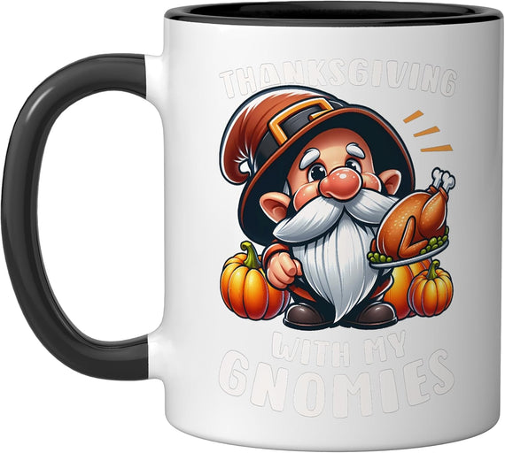 Thanksgiving Gnome Roast Turkey Ceramic Mug