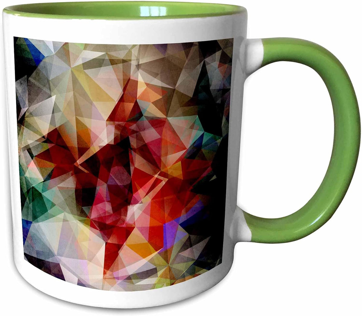 Colorful Geometric Abstract - Grunge Ceramic Mug