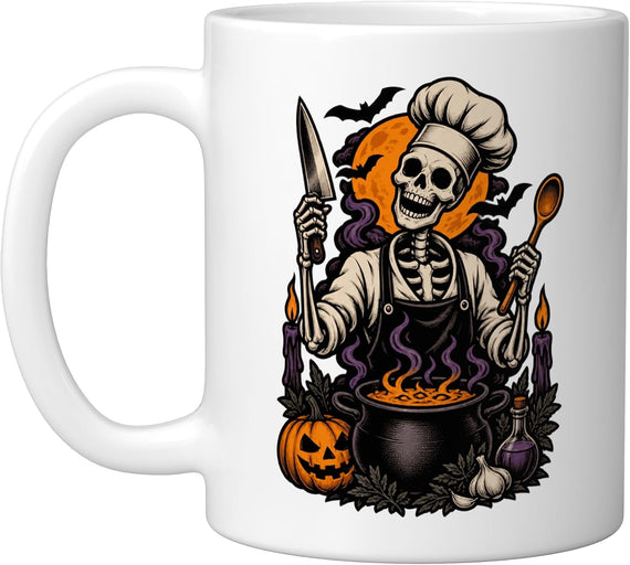 Undead Chef Halloween Ceramic Mug