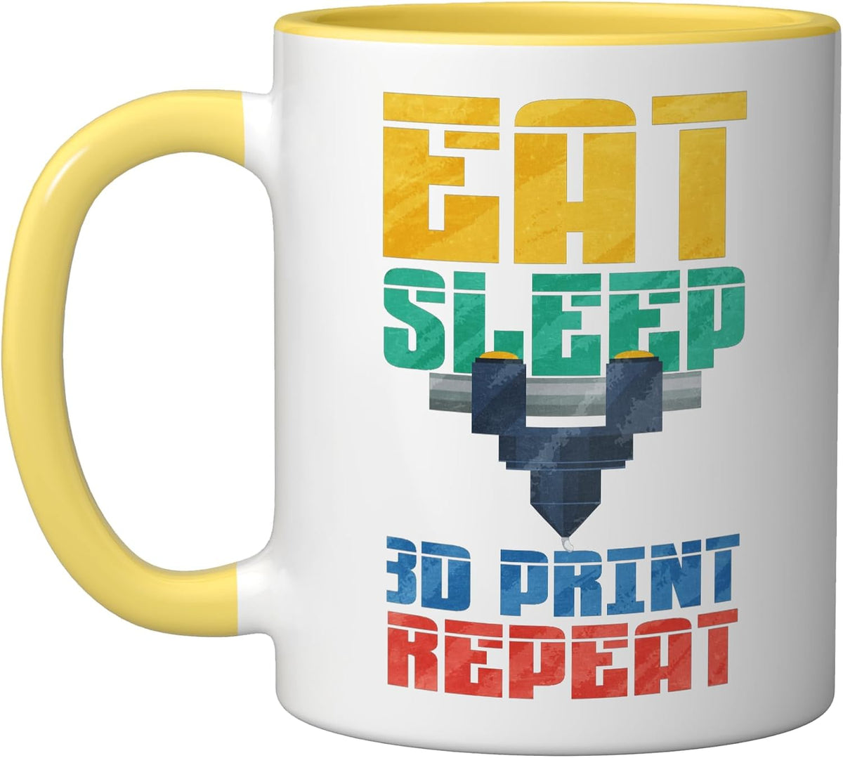 Eat Sleep 3d Print Repeat Ceramic Mug