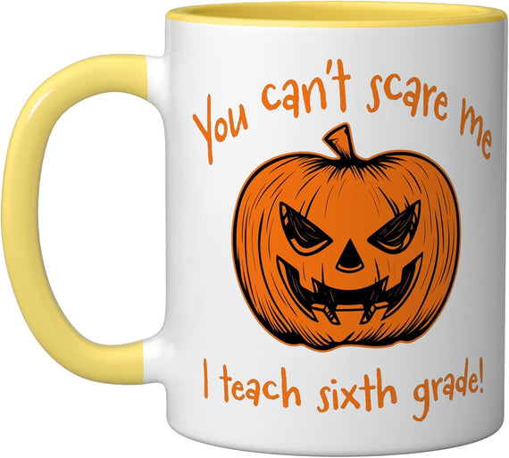 Sixth Grade Teacher Funny Halloween Ceramic Mug