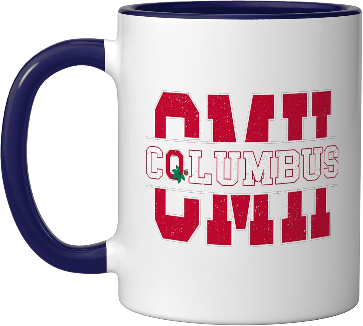 Cmh Columbus Ohio Bold Athletic Typography Buckeye Icon Ceramic Mug