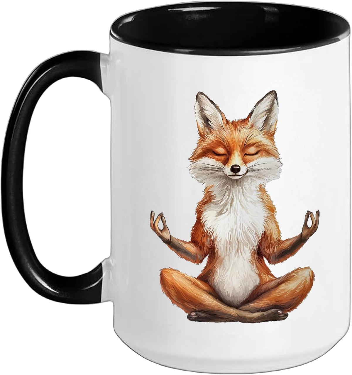 Fox Yoga Ceramic Mug