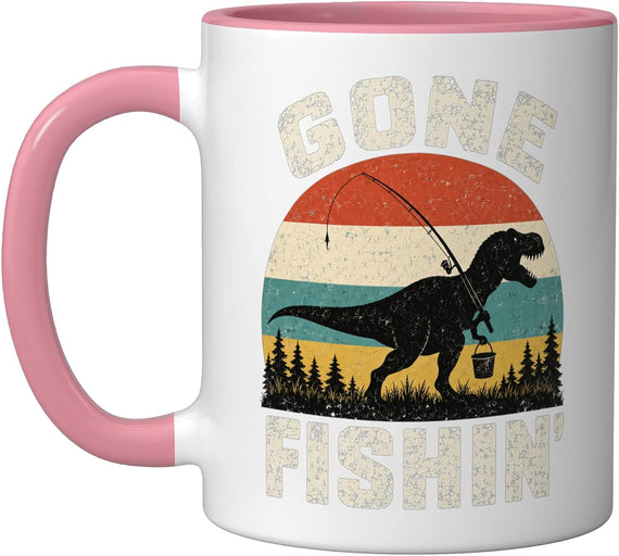 Funny Gone Fishing-Shirt Men Women Youth Boys Kids Toddler Ceramic Mug