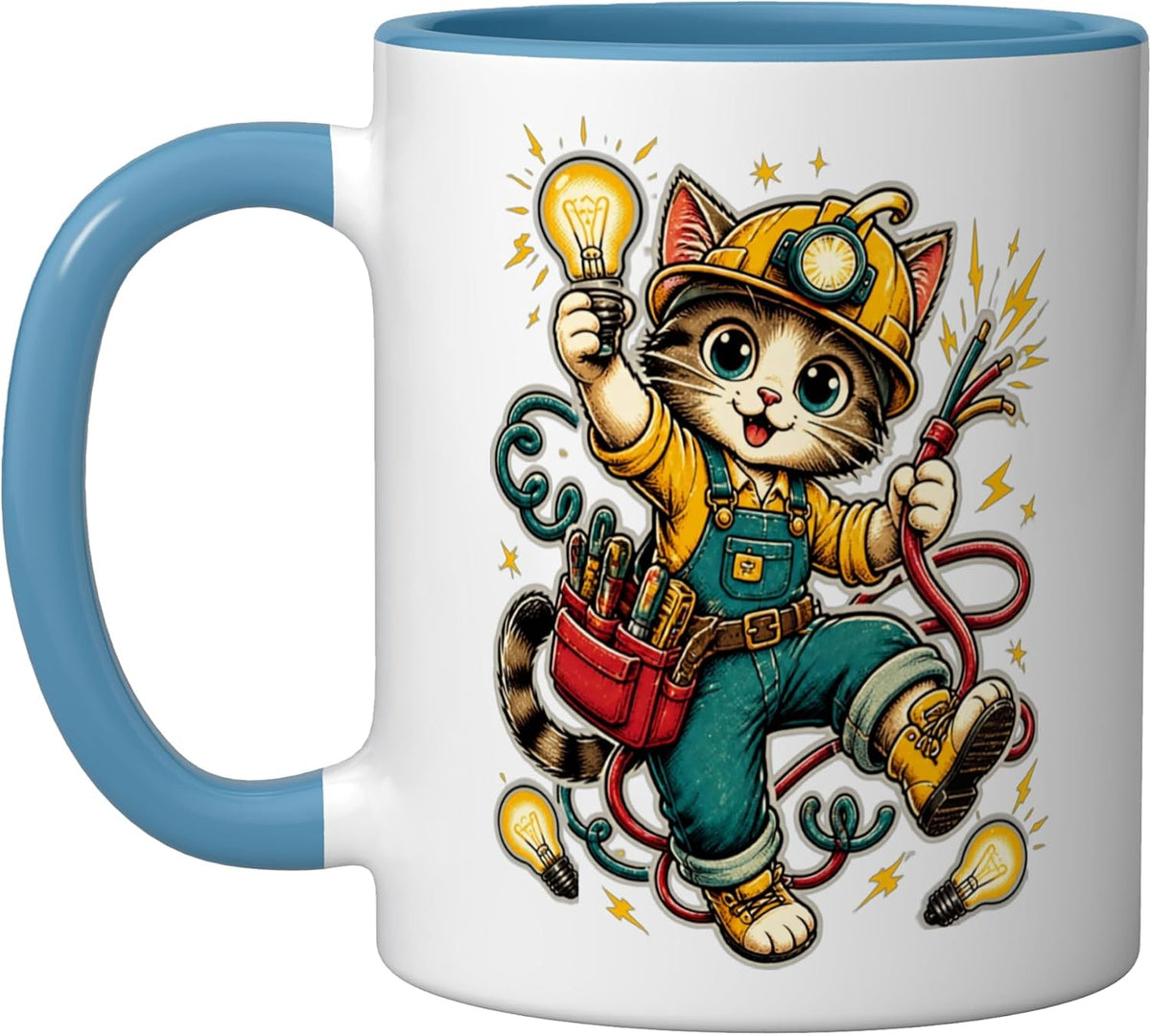 Cat Motif Art Design Gifts Cute Kitten Ceramic Mug