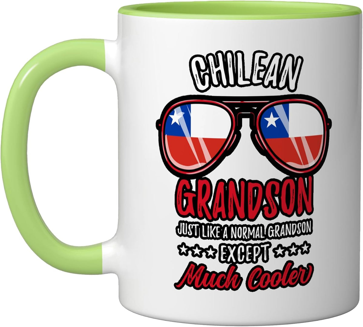 Cool Chilean Grandson Sunglasses Chilean Family Christmas Ceramic Mug