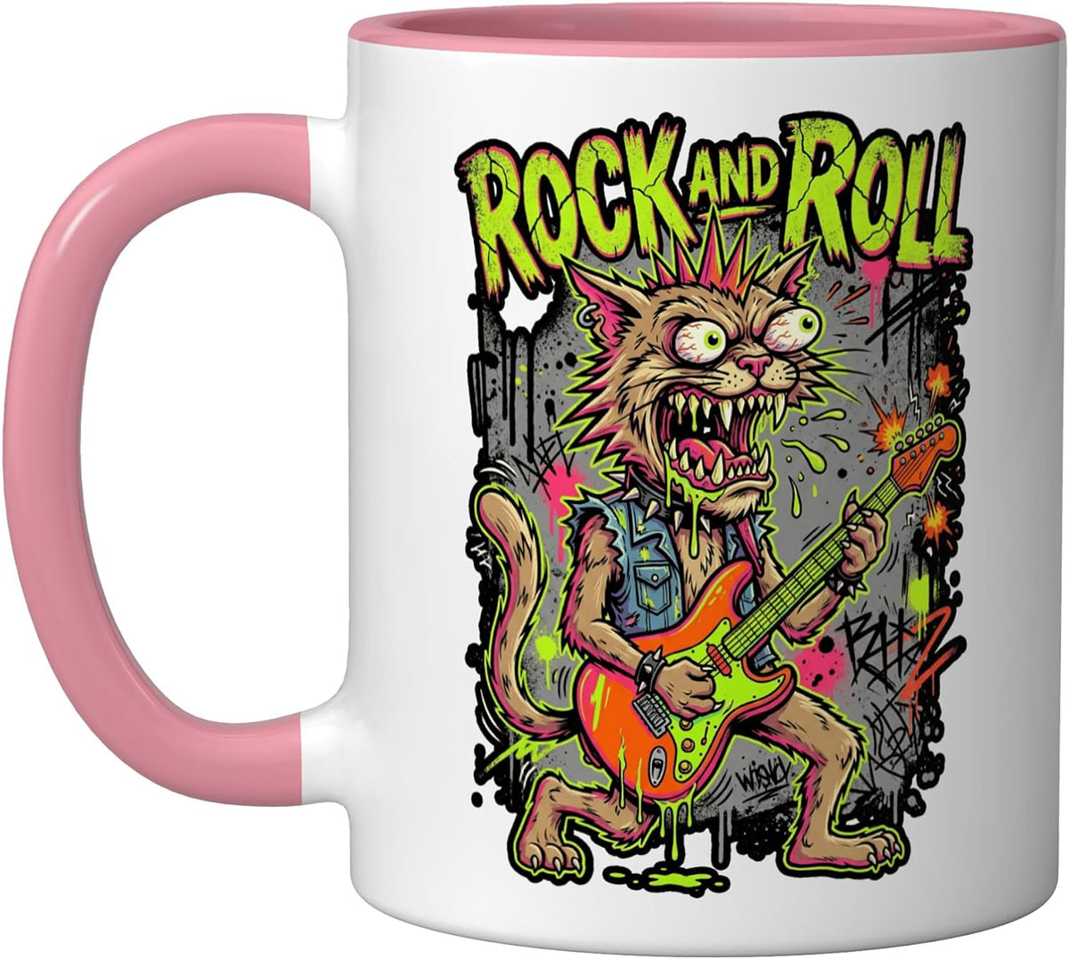 Punk Rocker Heavy Metal Art Ceramic Mug