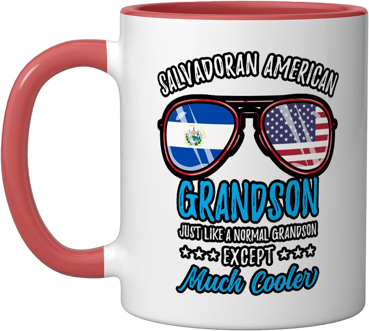 Funny Salvadoran American Grandson Ceramic Mug