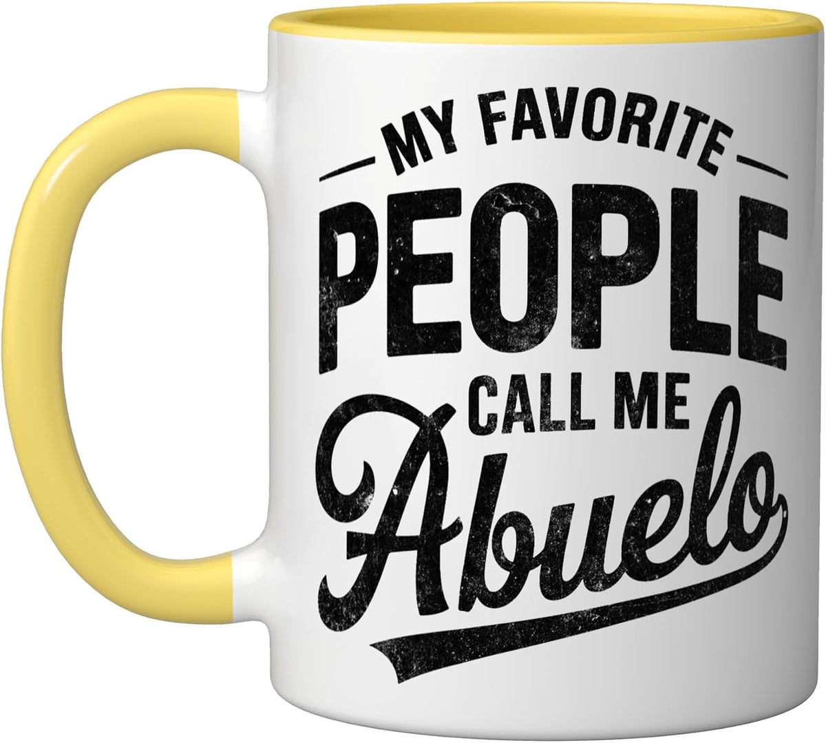My Favorite People Call Me Abuelo Christmas Ceramic Mug