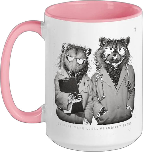 Support Your Local Pharmacy Techs Animal Duo Ceramic Mug
