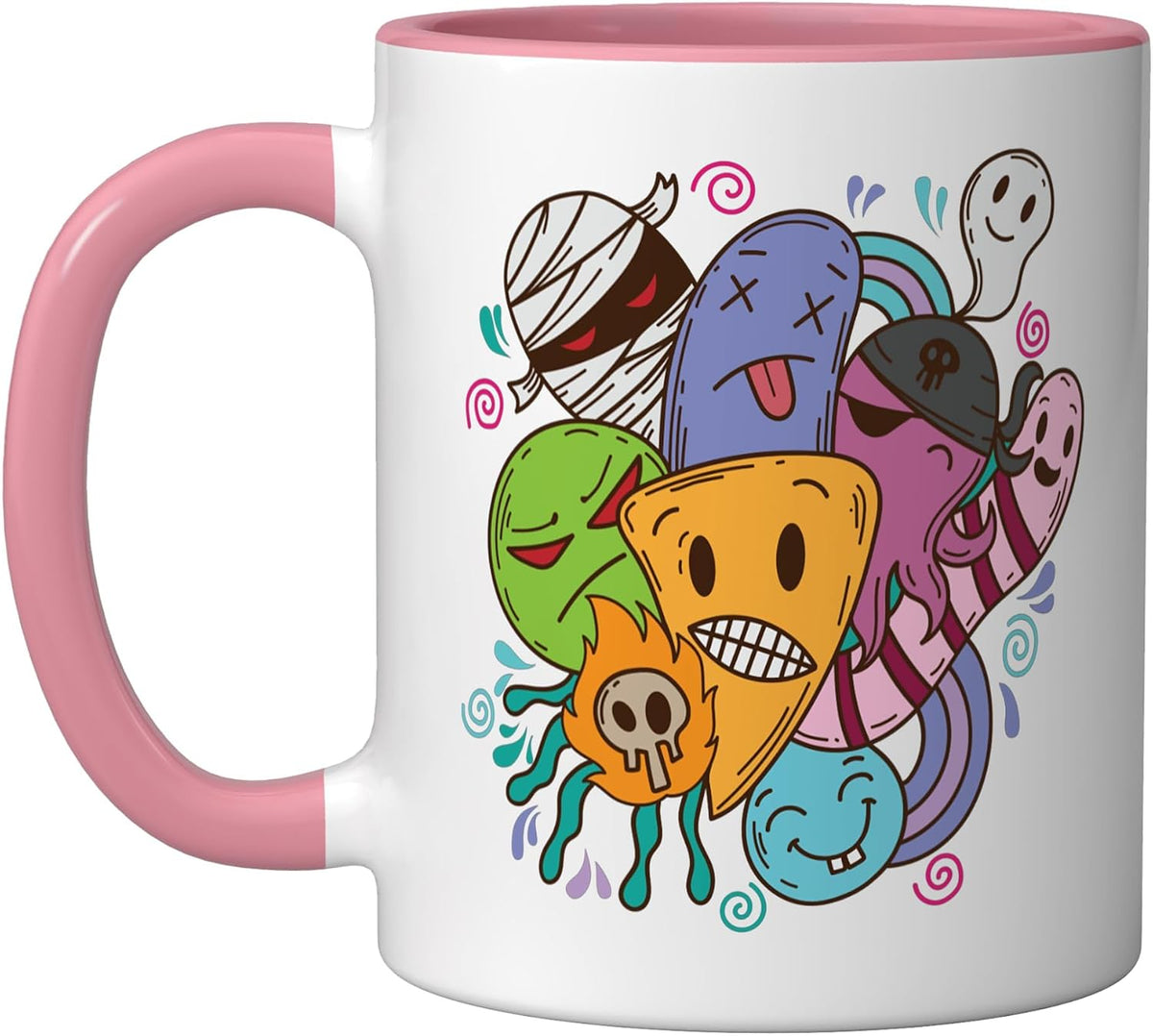 Colorful Street Art Figures Art Graffiti Ceramic Mug