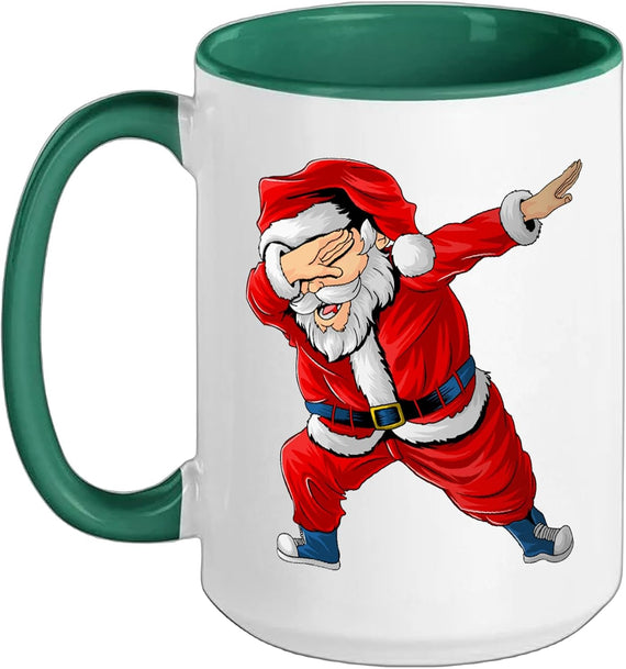 Cool Santa Dab Dancing Christmas Ceramic Mug