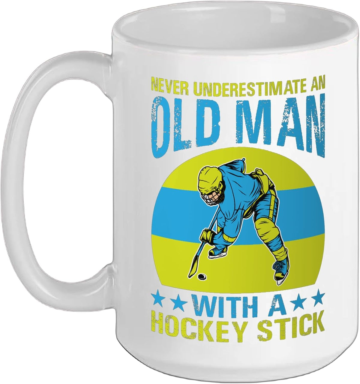 Old Man Hockey Ice Hockey Father Sport Ceramic Mug