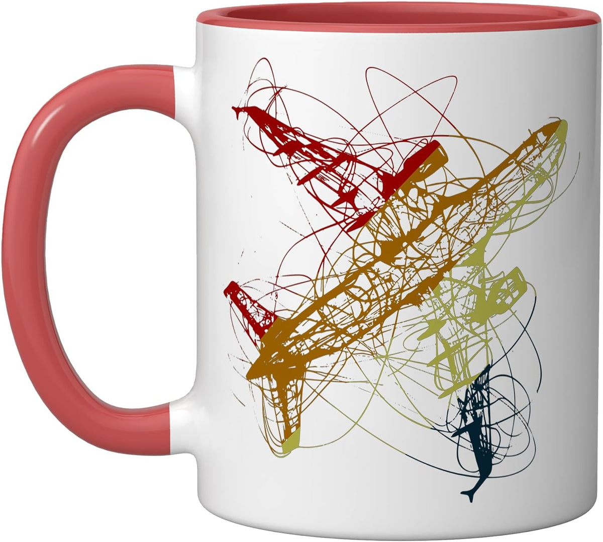 Aircraft Sketch Vintage Plane Spotter Ceramic Mug