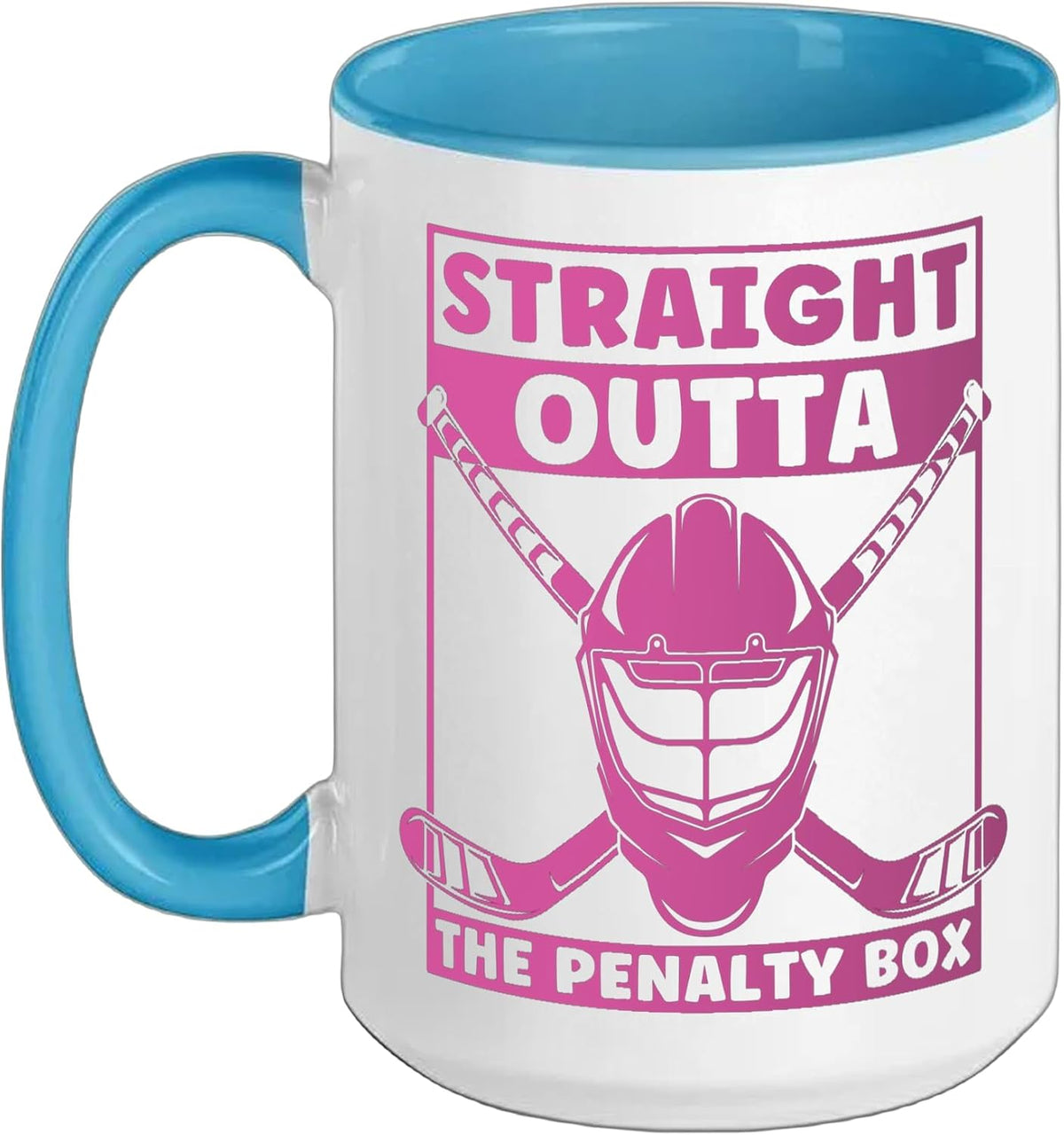 Girls Ice Hockey Youth Women Straight Outta The Penalty Ceramic Mug
