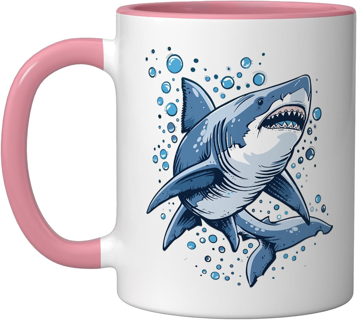 Shark Lover Graphic Ceramic Mug