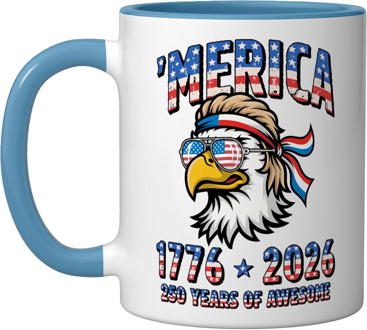250 Years America Anniversary 250th Independence Day Ceramic Mug