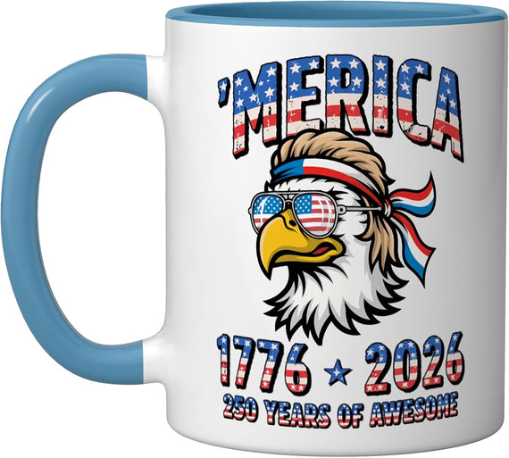 250 Years America Anniversary 250th Independence Day Ceramic Mug