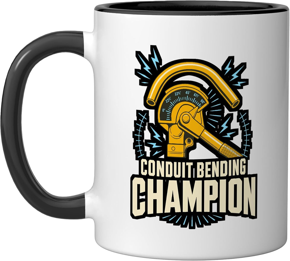 Conduit Bending Champion Electrician Pipe Bender Ceramic Mug