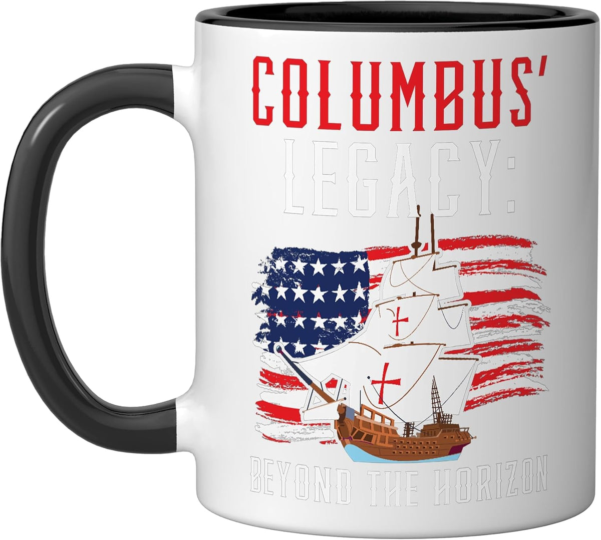 Columbus' Legacy: Beyond The Horizon Indigenous Columbus Ceramic Mug