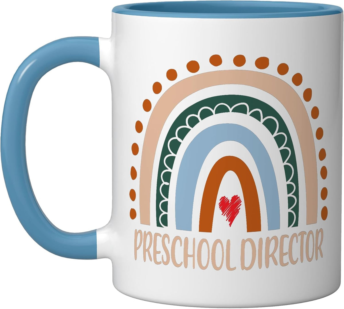 Preschool Director Rainbow Appreciation Day Back To School Ceramic Mug