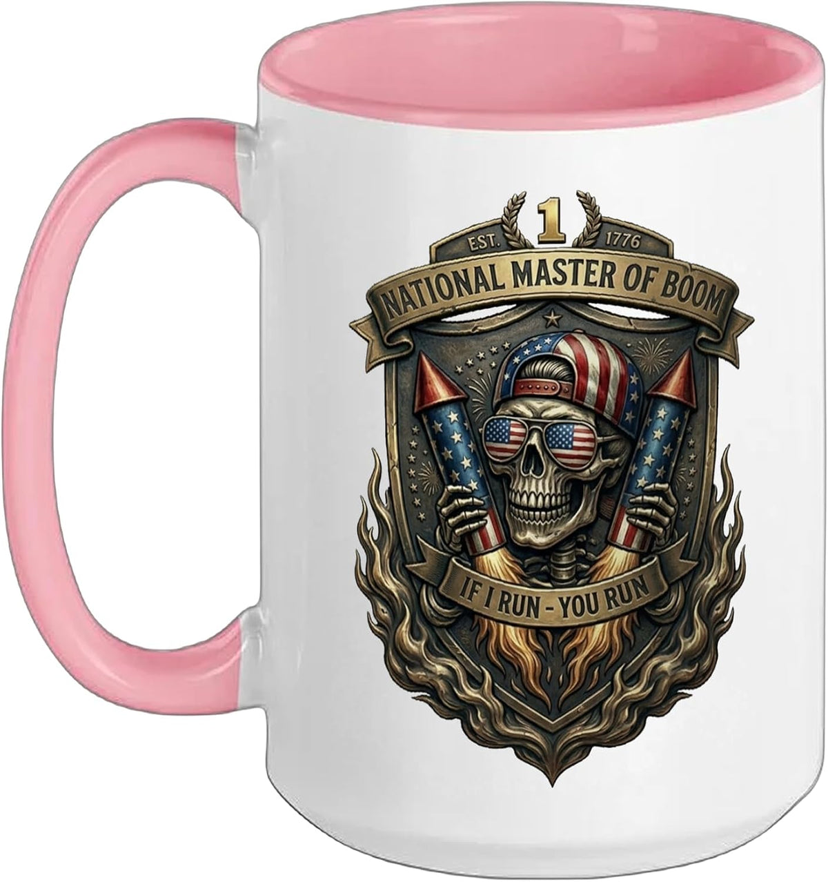 National Master Of Boom - Patriotic 4th Of July Fireworks Ceramic Mug
