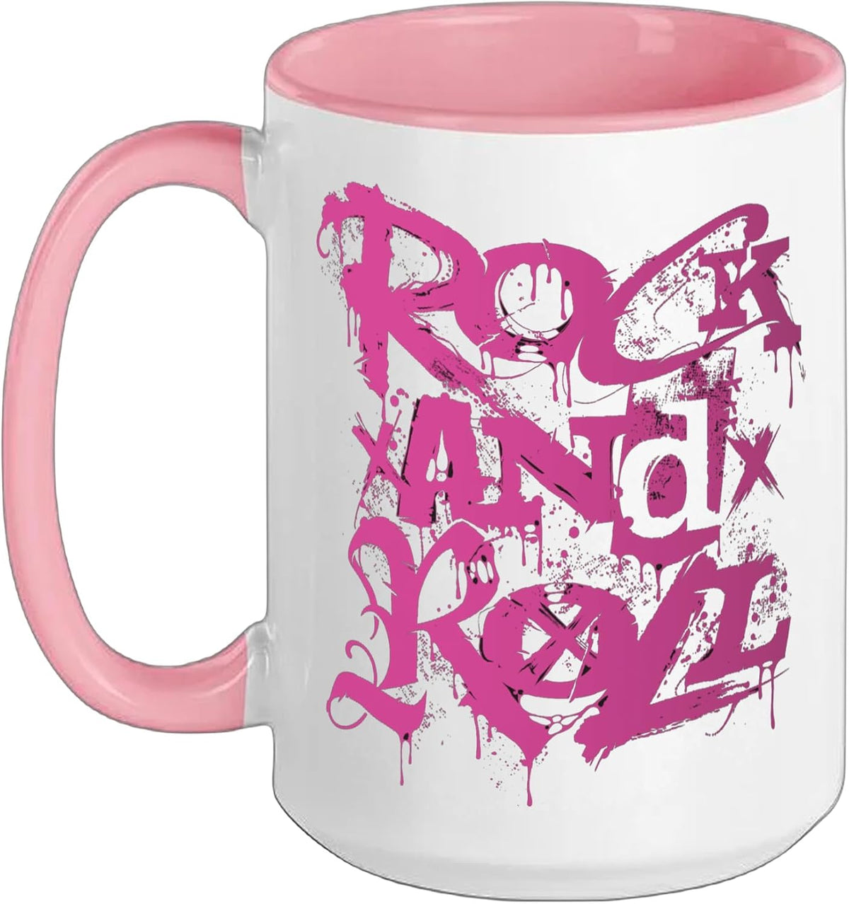 Rock And Roll Graffiti Street Art Music Ceramic Mug