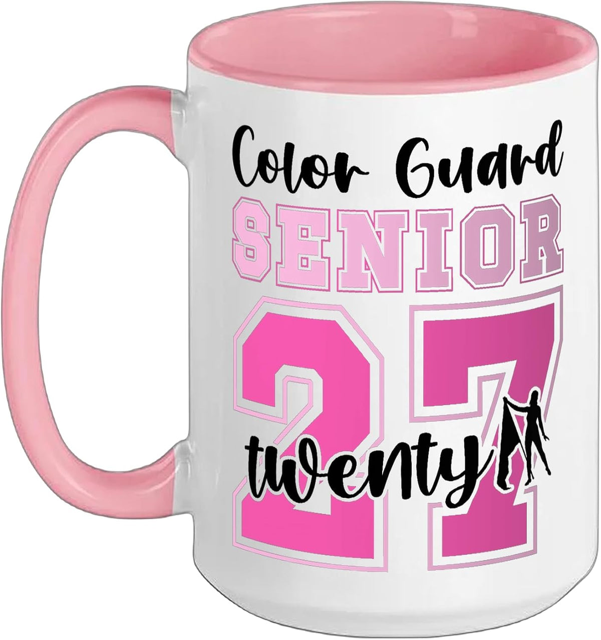 Color Guard Senior Twenty 27 Class Of 2027 Guard Senior Ceramic Mug