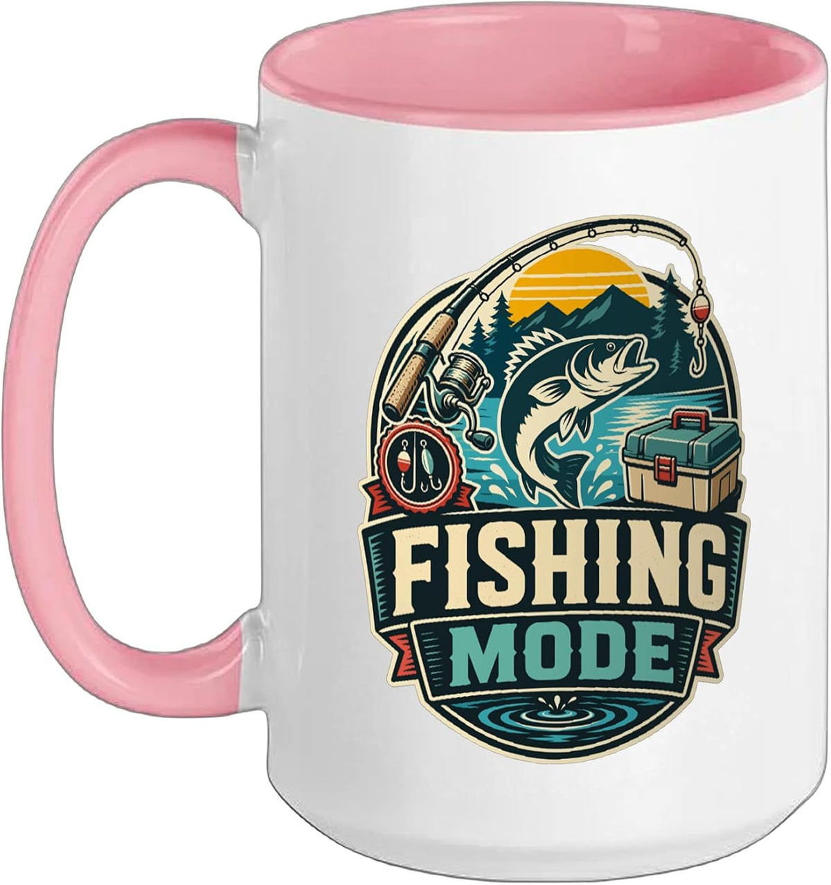 Fishing Mode Bass Angling Retro Ceramic Mug