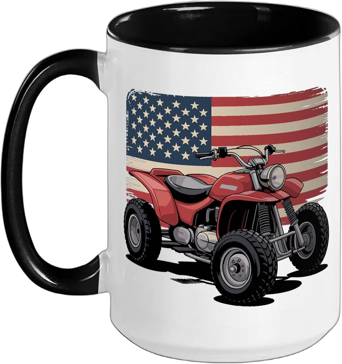 Best Atv Art For Men Women Kids Atv Rider Quad Dirt Racer Ceramic Mug