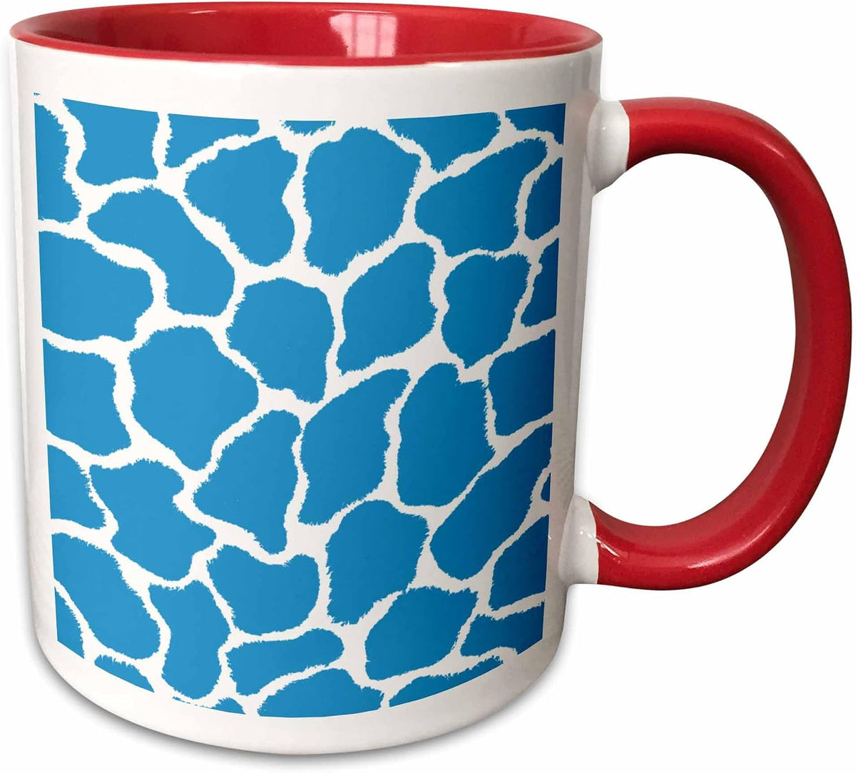 Light Blue Animal Print Ceramic Mug