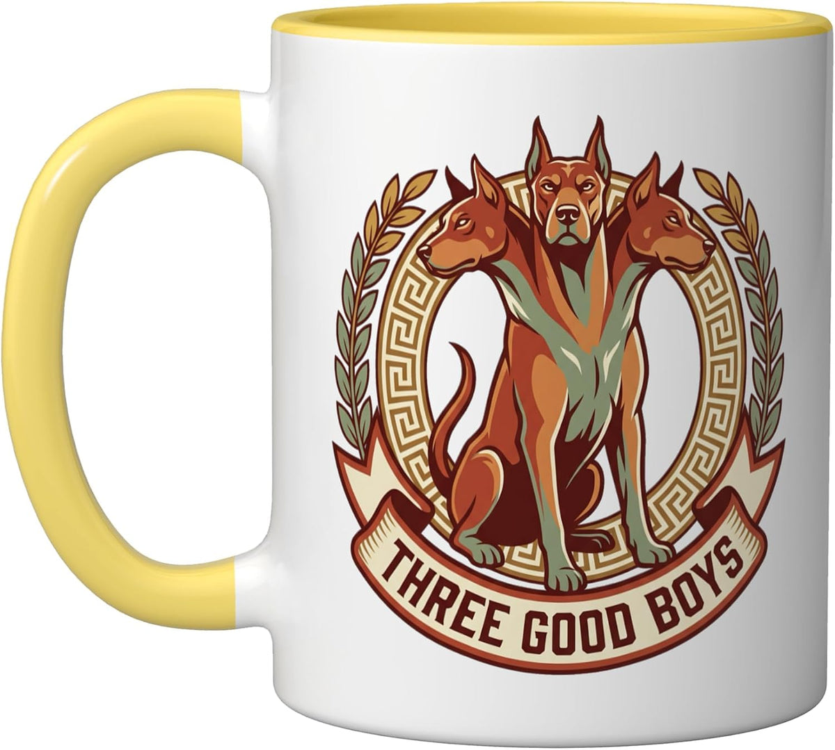 Cerberus Three Headed Dog Greek Mythology Guardian Crest Ceramic Mug