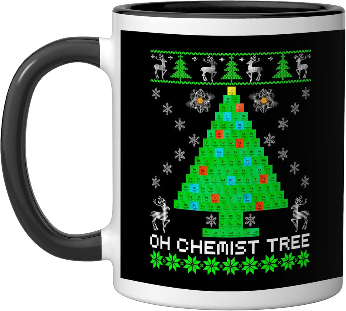 Chemist Tree Christmas Shirt Science Chemistry Physics Ceramic Mug